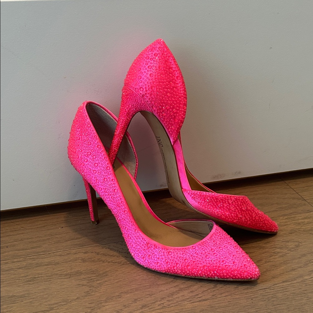 INC International Concepts Neon Pink Heels